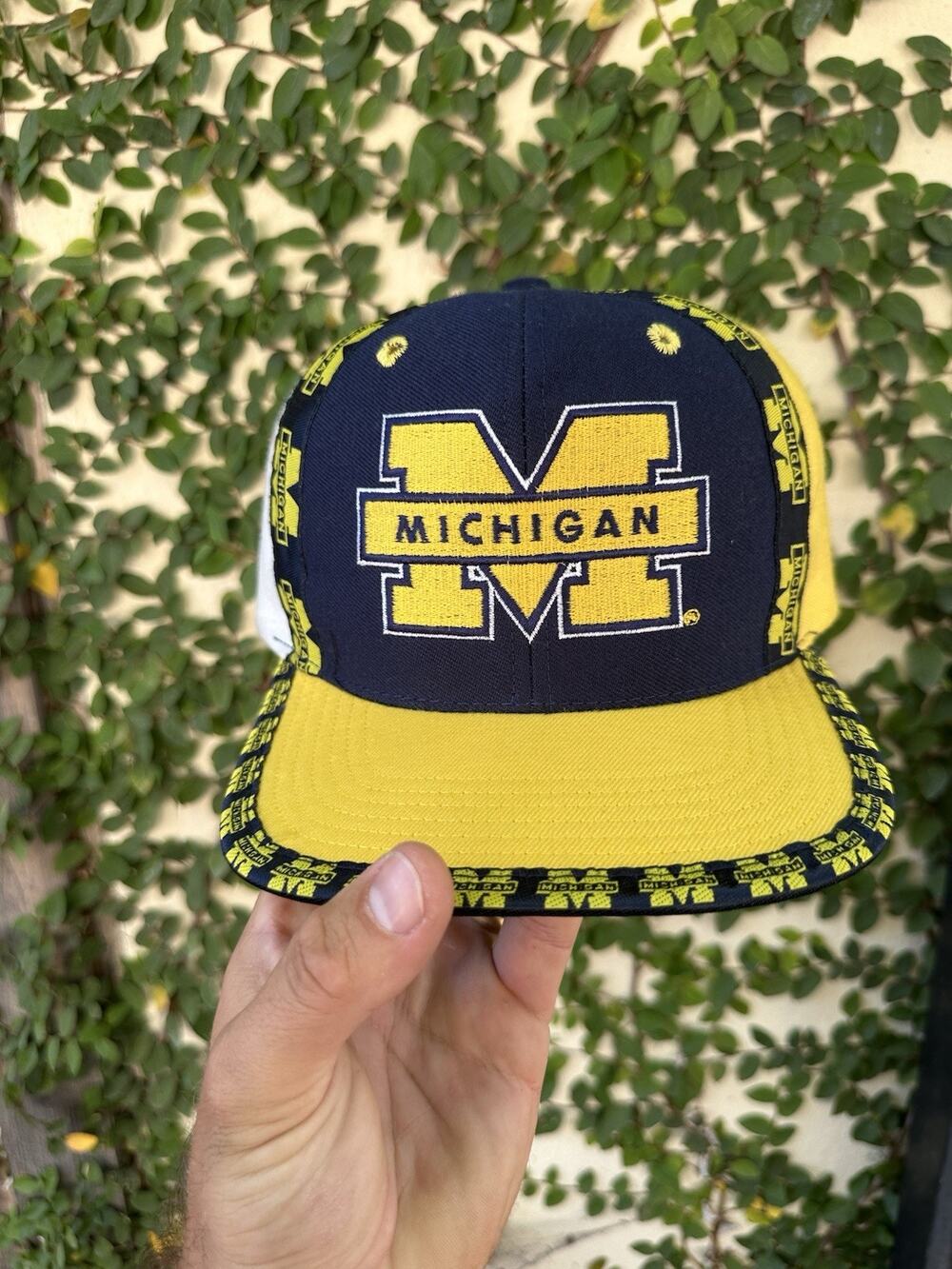 Vintage Pro Player Michigan Wolverines Snapback Hat